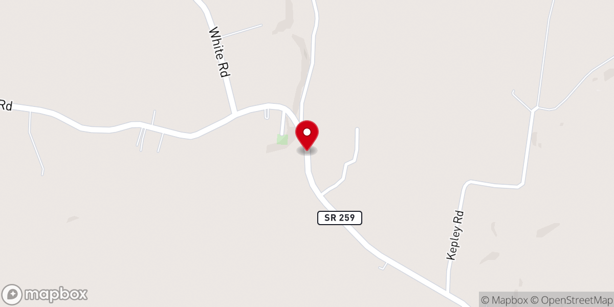 Map showing location of Boiling Springs Church