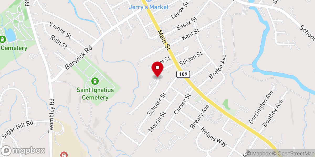 Map showing location of Sanford Church of the Brethren