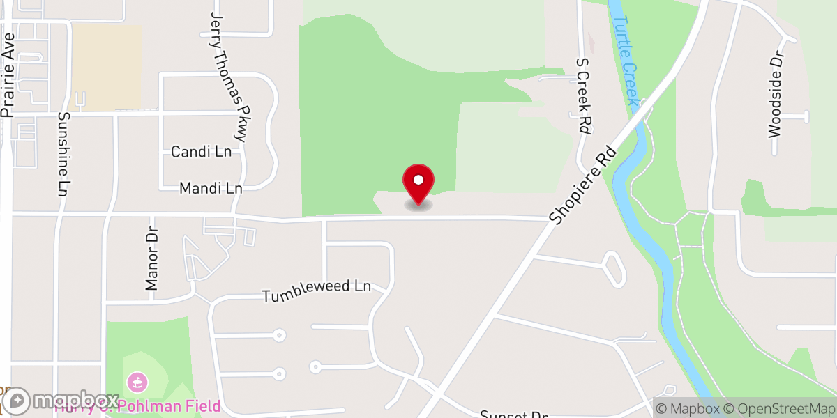 Map showing location of Calvary's Grace Chapel