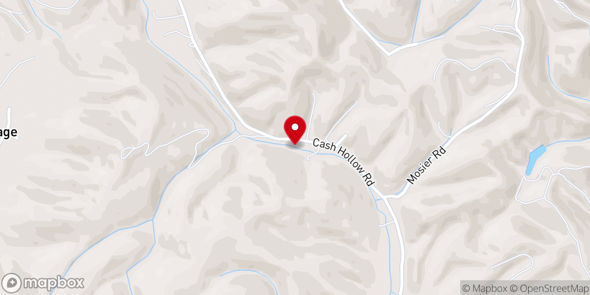 Map showing location of Mary Clara Church