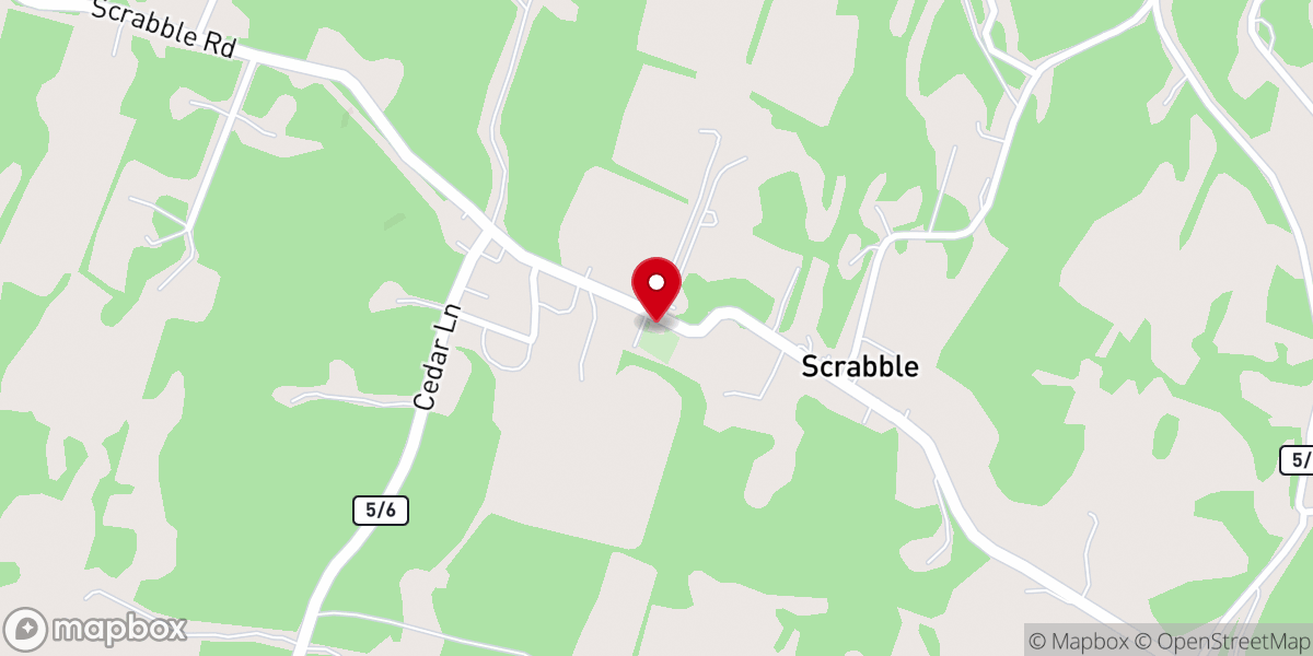 Map showing location of Mount Wesley Church