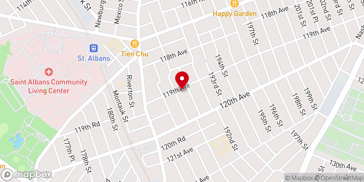 Map showing location of Saint Albans Cycle of Life