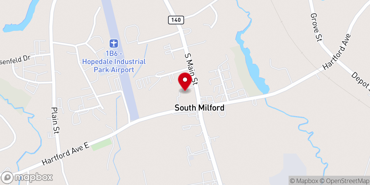Map showing location of Community Bible Chapel