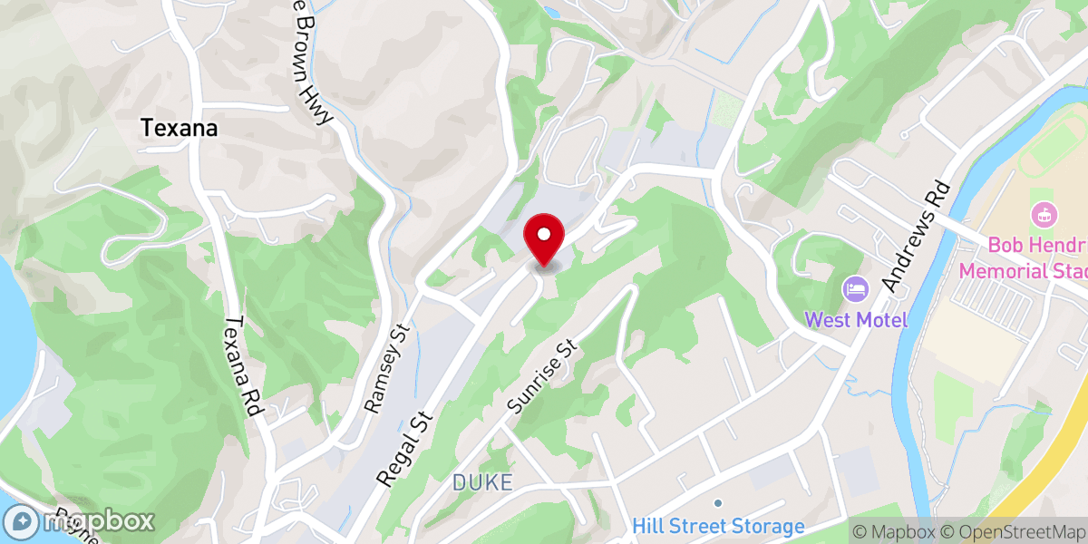 Map showing location of Second Baptist Church