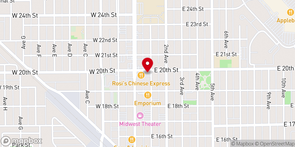 Map showing location of St Francis Episcopal Church