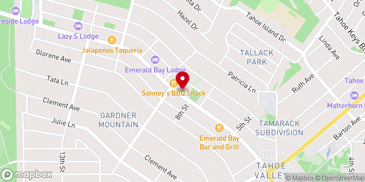 Map showing location of Calvary Chapel of South Lake Tahoe