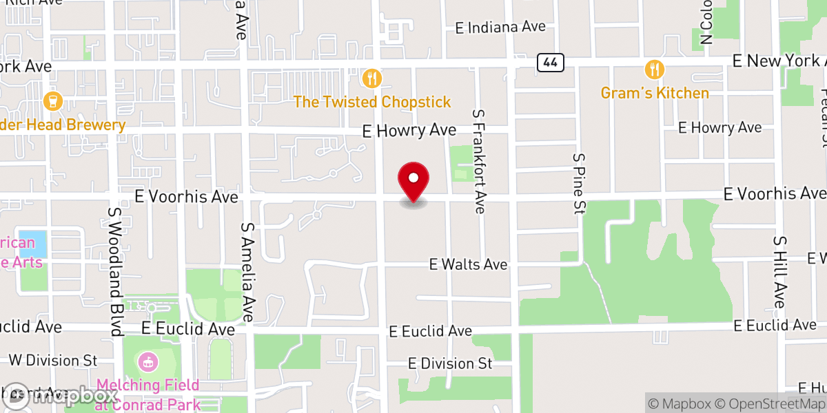 Map showing location of Saint Joseph United Methodist Church