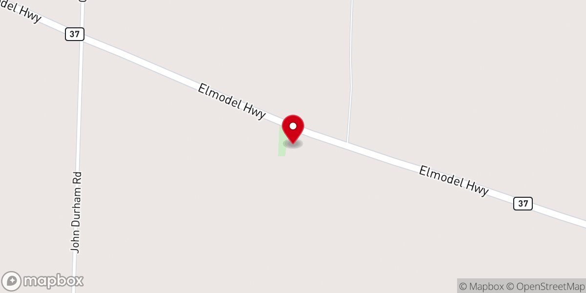 Map showing location of Saint Matthews Baptist Church
