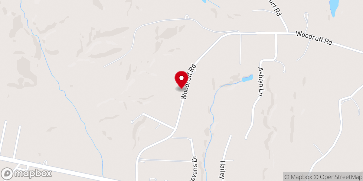 Map showing location of Calvary Baptist Church