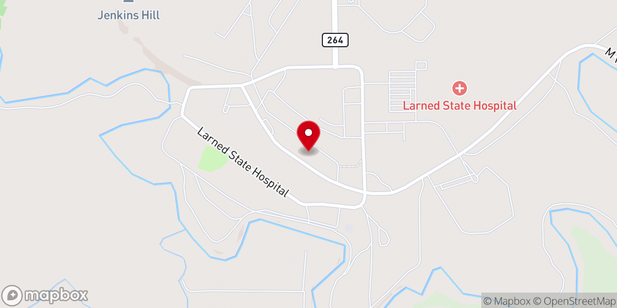 Map showing location of Chapel