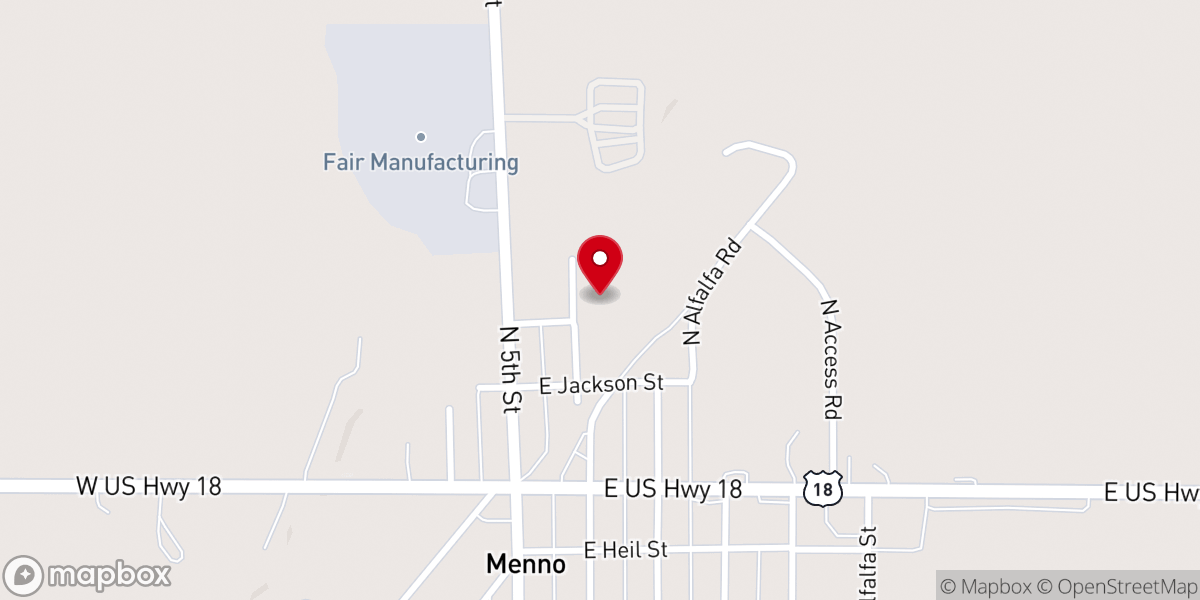 Map showing location of Peace Christian Reformed Church