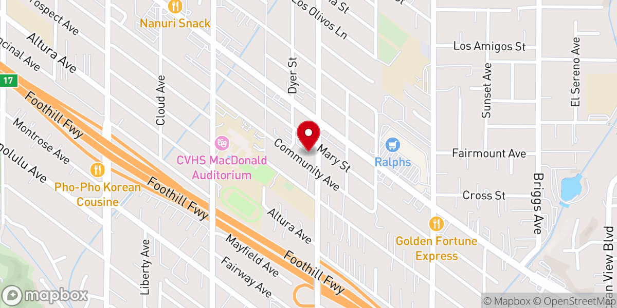 Map showing location of Christ Armenian Church