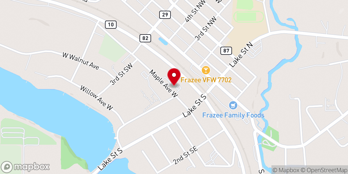 Map showing location of Sacred Heart Catholic Church