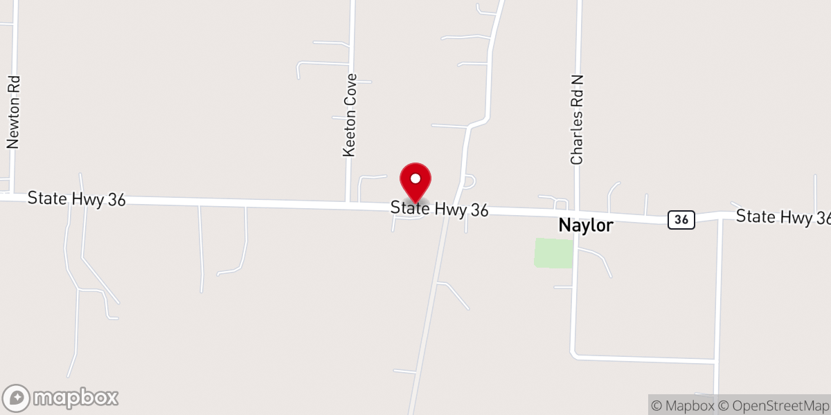 Map showing location of Enola Church of Christ