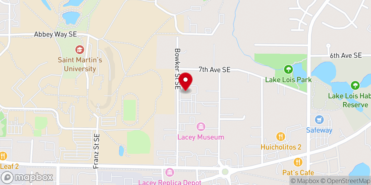Map showing location of Sacred Heart Catholic Church