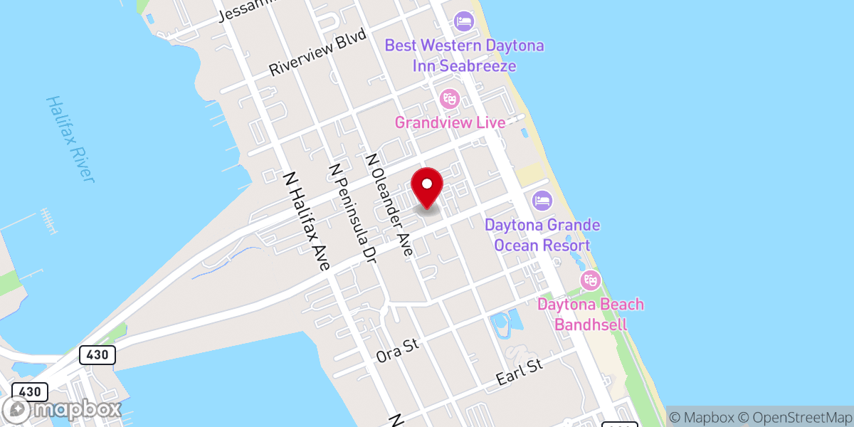 Map showing location of Seabreeze United Church of Christ