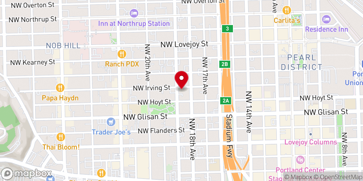 Map showing location of First Immanuel Lutheran Church