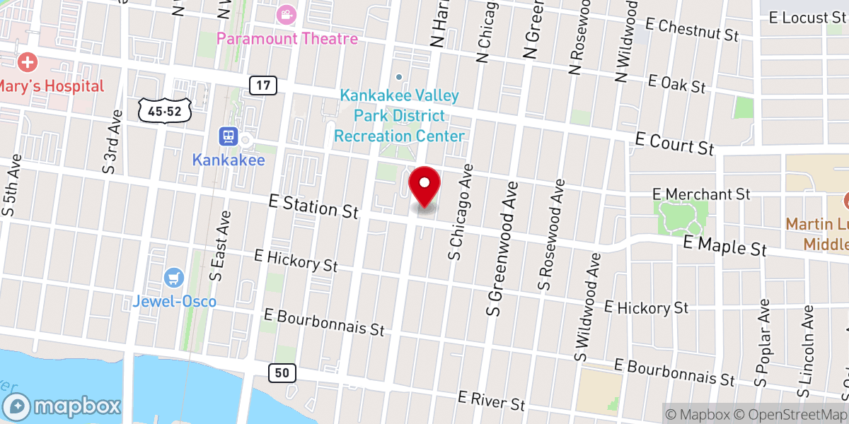 Map showing location of Saint Paul's Episcopal Church