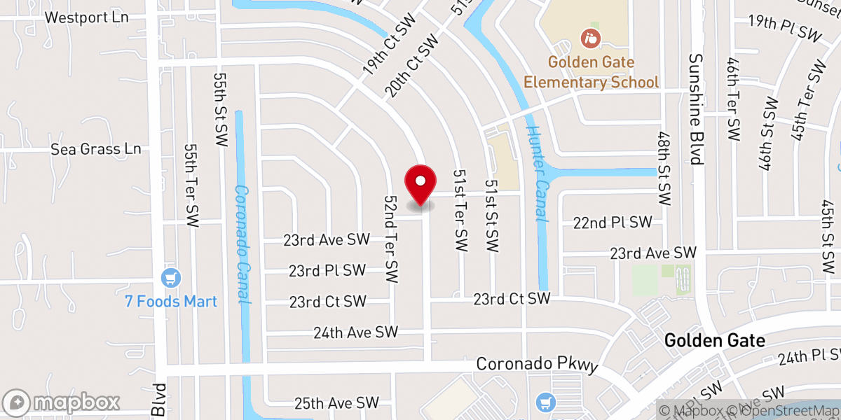 Map showing location of Iglesia De Dios Naples Inc