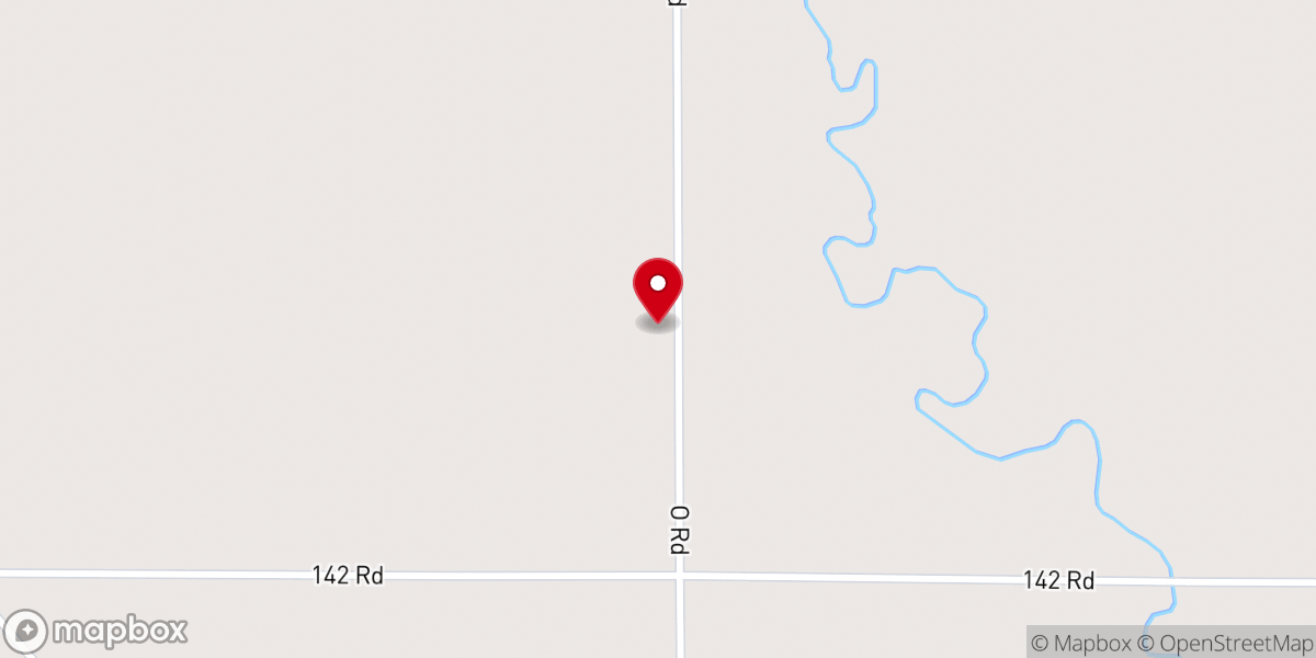 Map showing location of Pottawatomie Mission Church