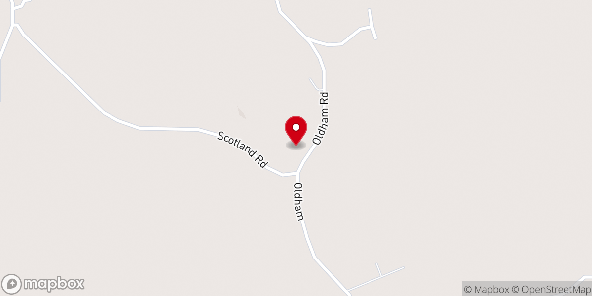 Map showing location of Columbiana Church