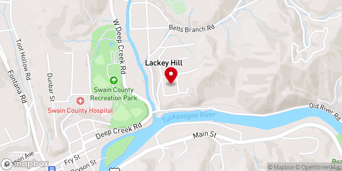 Map showing location of Parkview Church