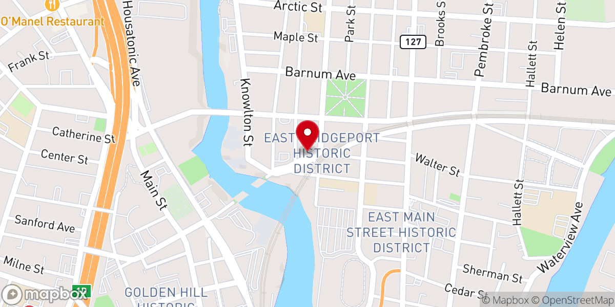 Map showing location of Bethel Baptist