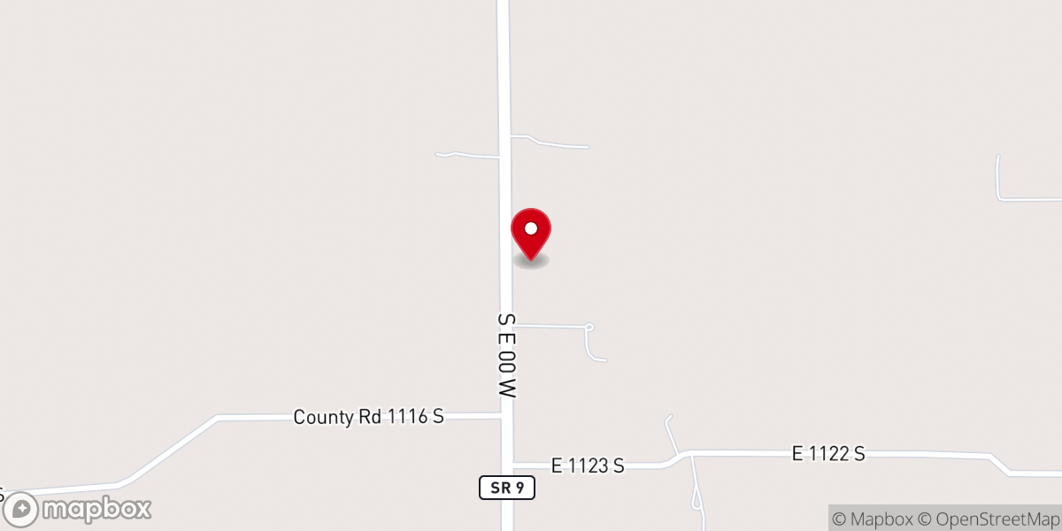 Map showing location of Wesleyan Church Back Creek