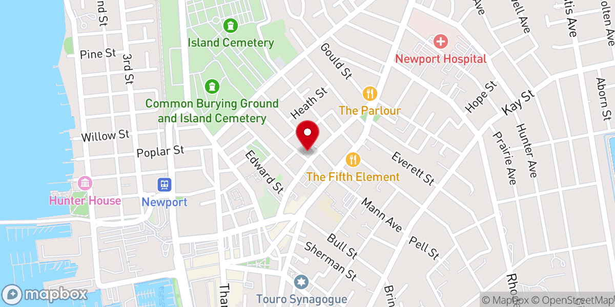 Map showing location of Community Baptist Church