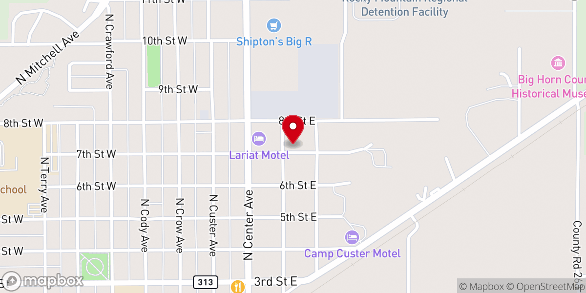 Map showing location of Christ Evangelical and Reformed Church