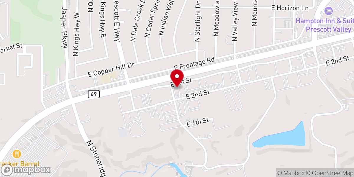 Map showing location of Mountain Reformed Church
