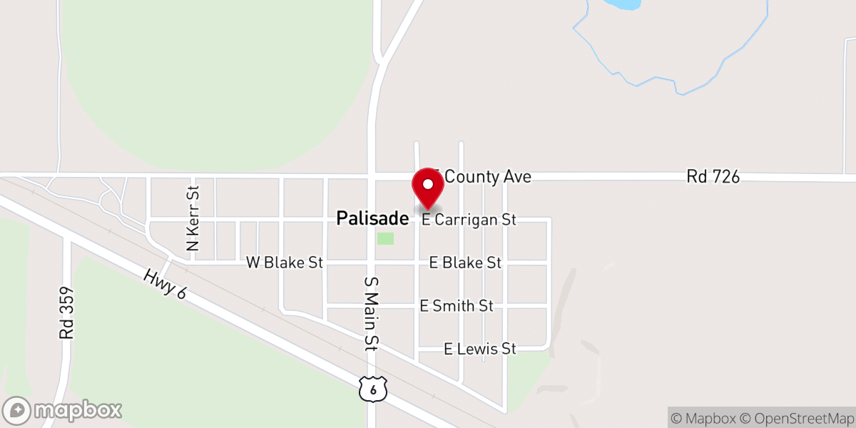 Map showing location of Trinity Lutheran Church