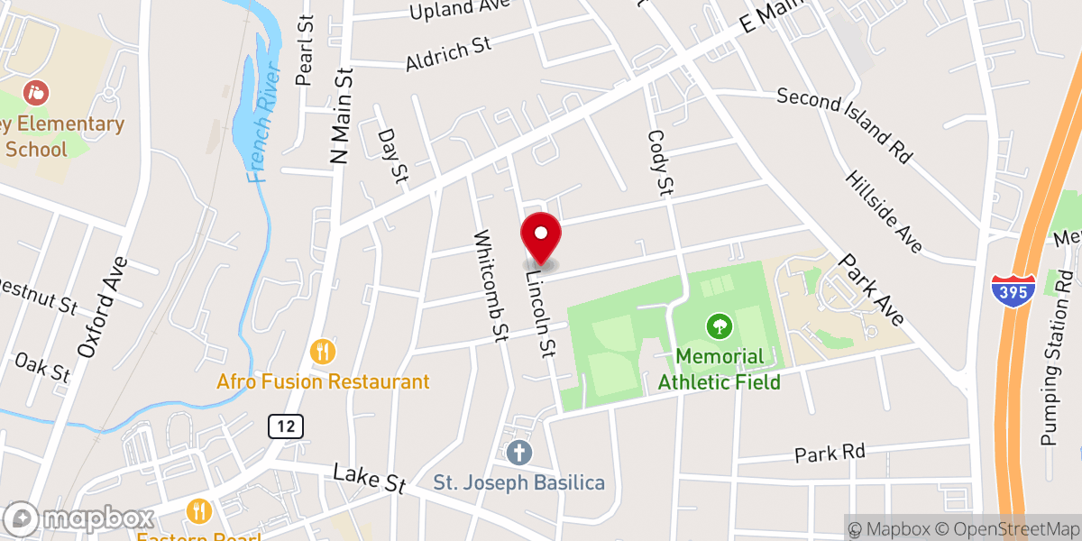 Map showing location of Faith Assembly of God