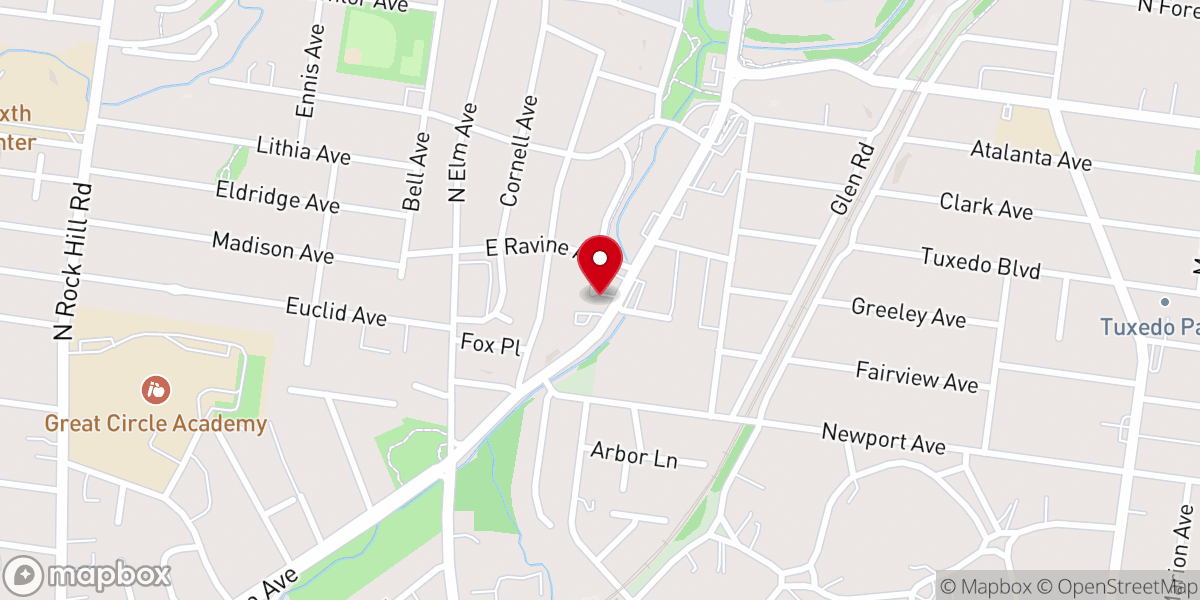 Map showing location of First Baptist Church