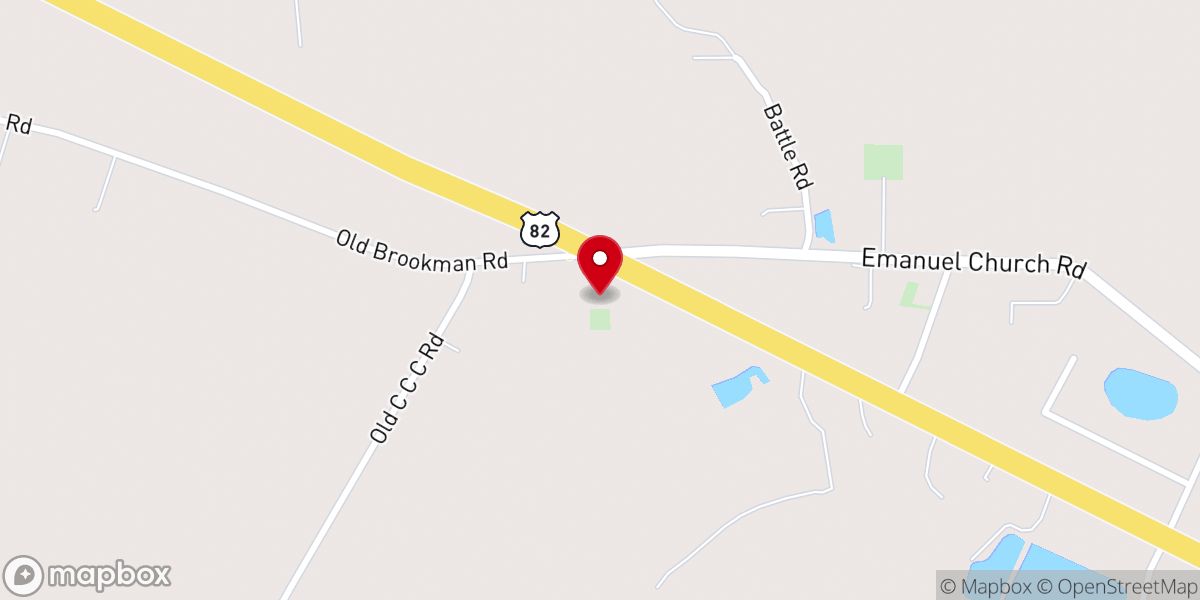 Map showing location of Magnolia C.M.E. Church
