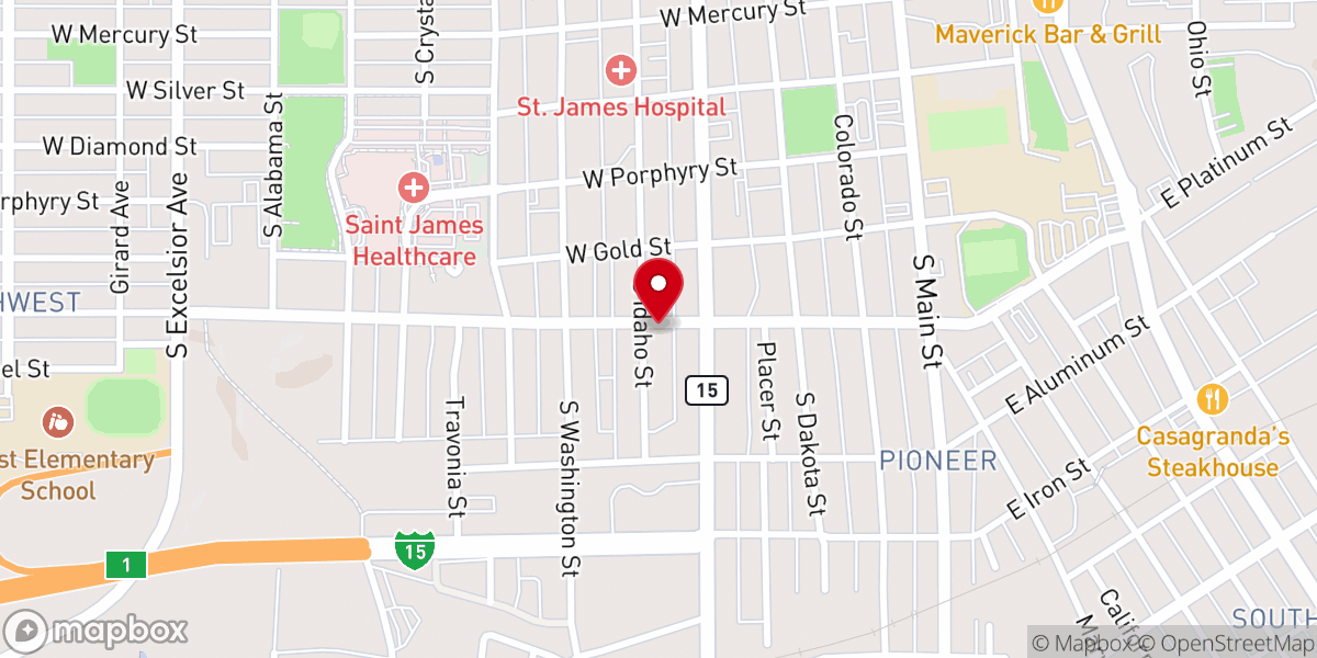 Map showing location of Set Free Butte
