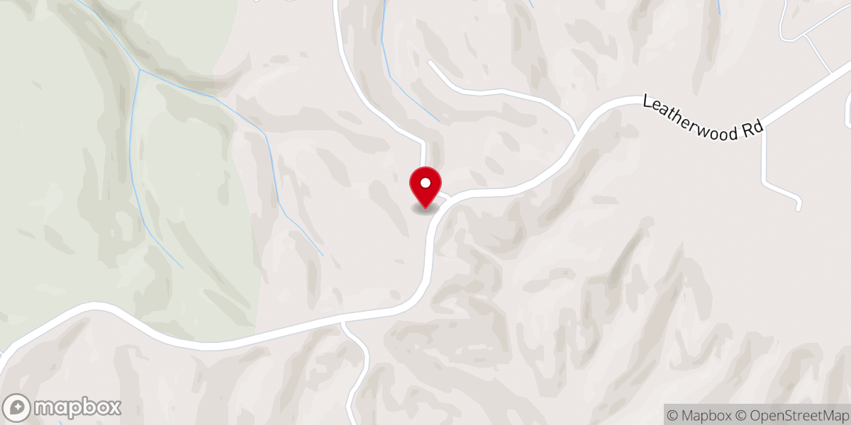 Map showing location of Opossum Rock Baptist Church