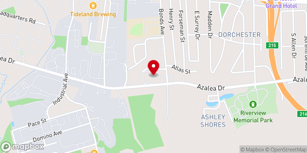 Map showing location of Azalea Drive Church of Christ