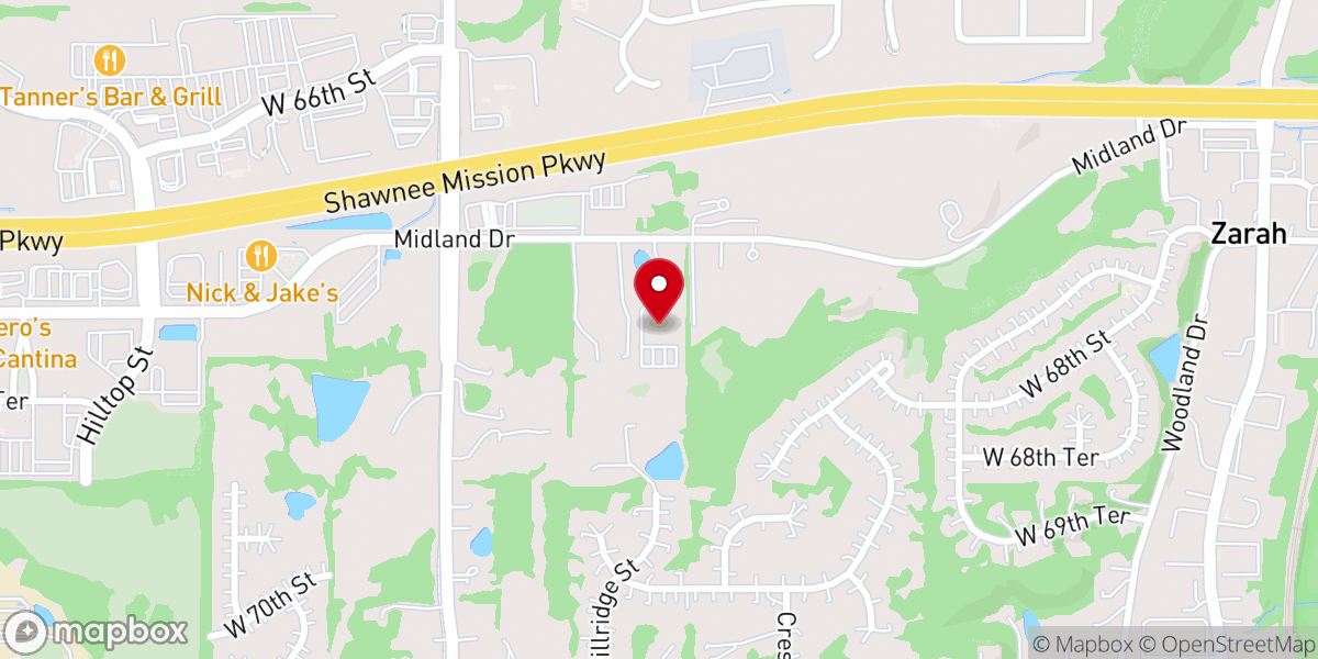 Map showing location of Shawnee Mission Baptist