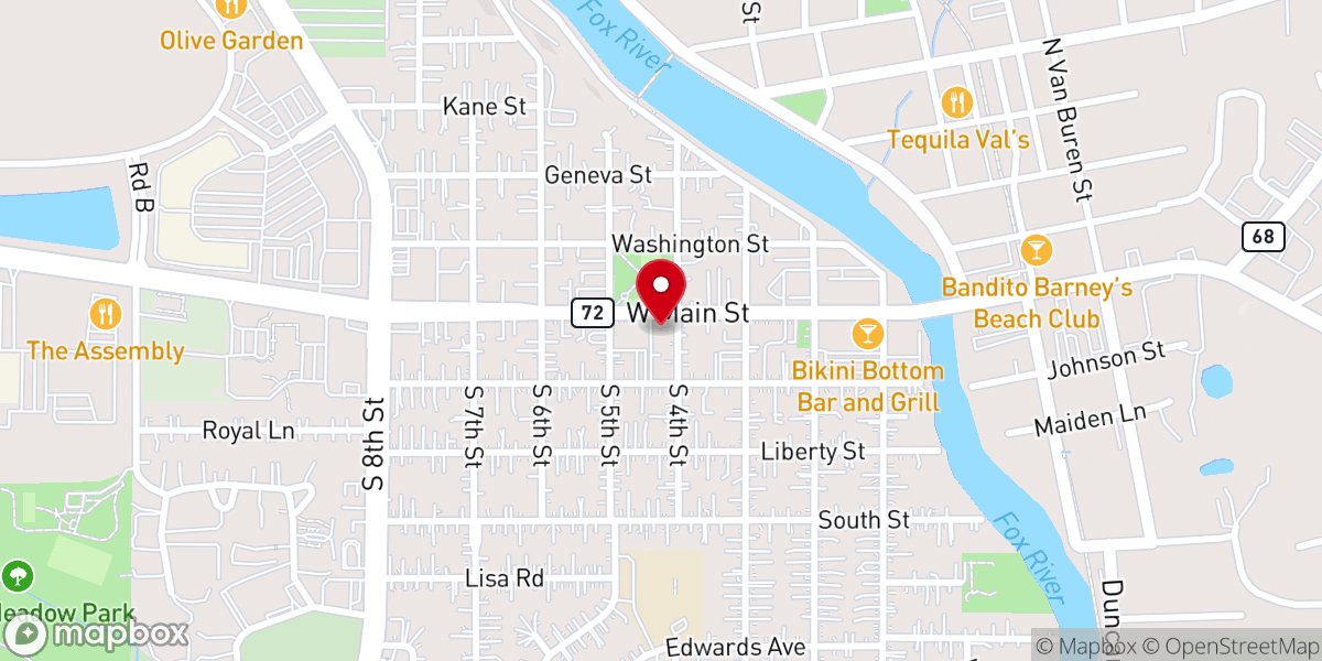 Map showing location of Bethlehem Lutheran Church - LCMS