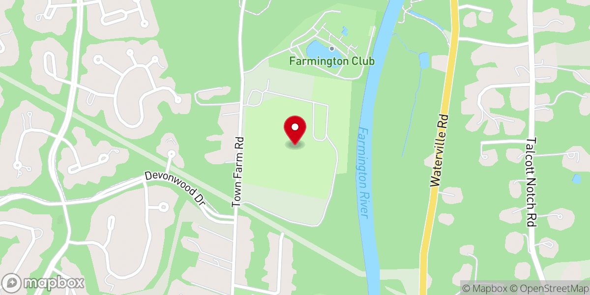 Map showing location of The Farmington Polo Club