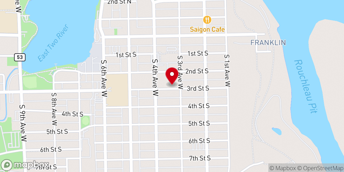 Map showing location of Holy Spirit Parish Church