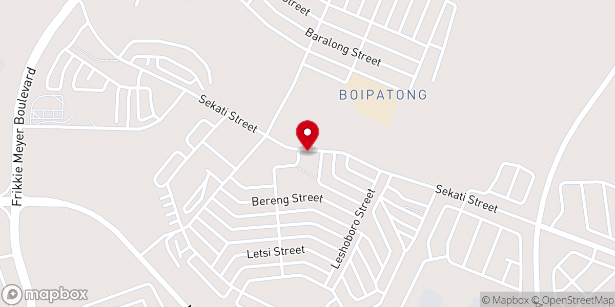 Map showing location of ZCC CHURCH