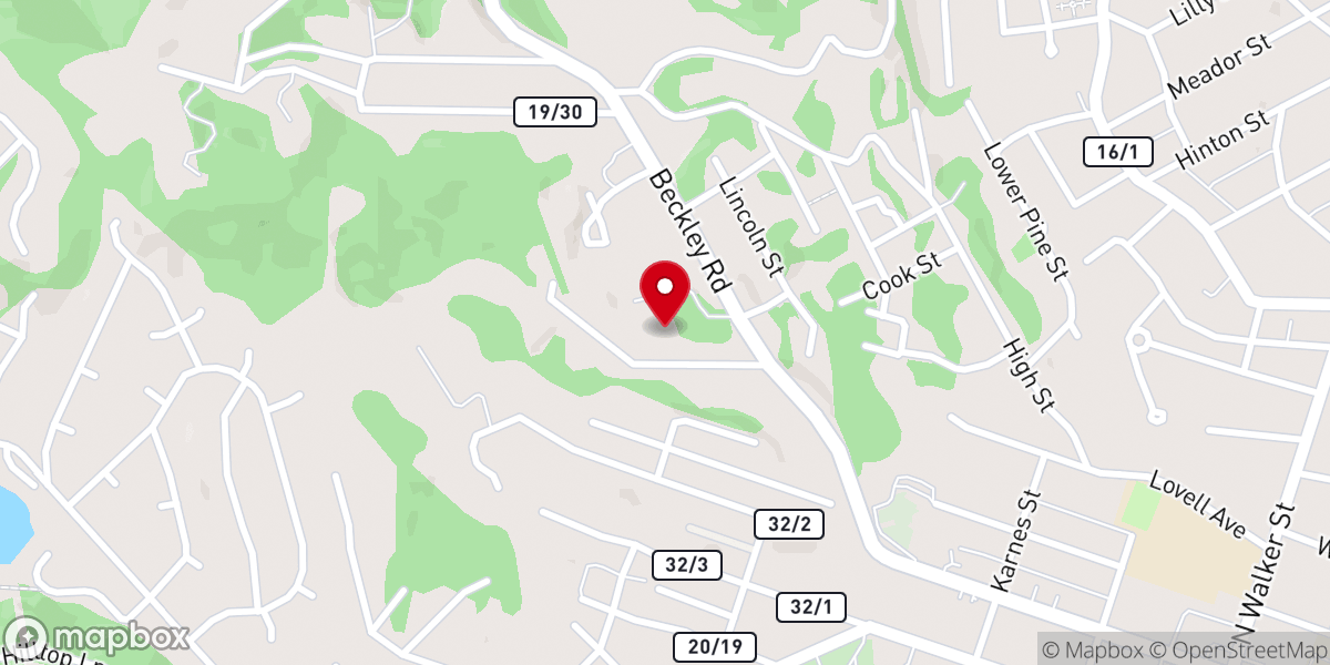 Map showing location of Higher Ground Church