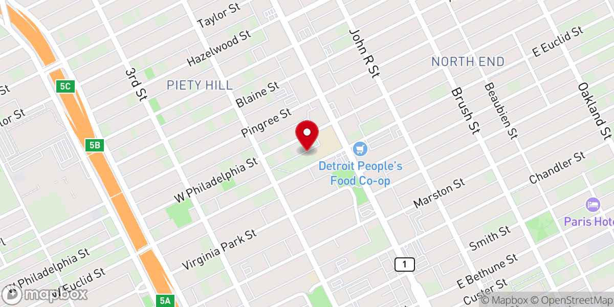 Map showing location of Harp of God Ministry Inc