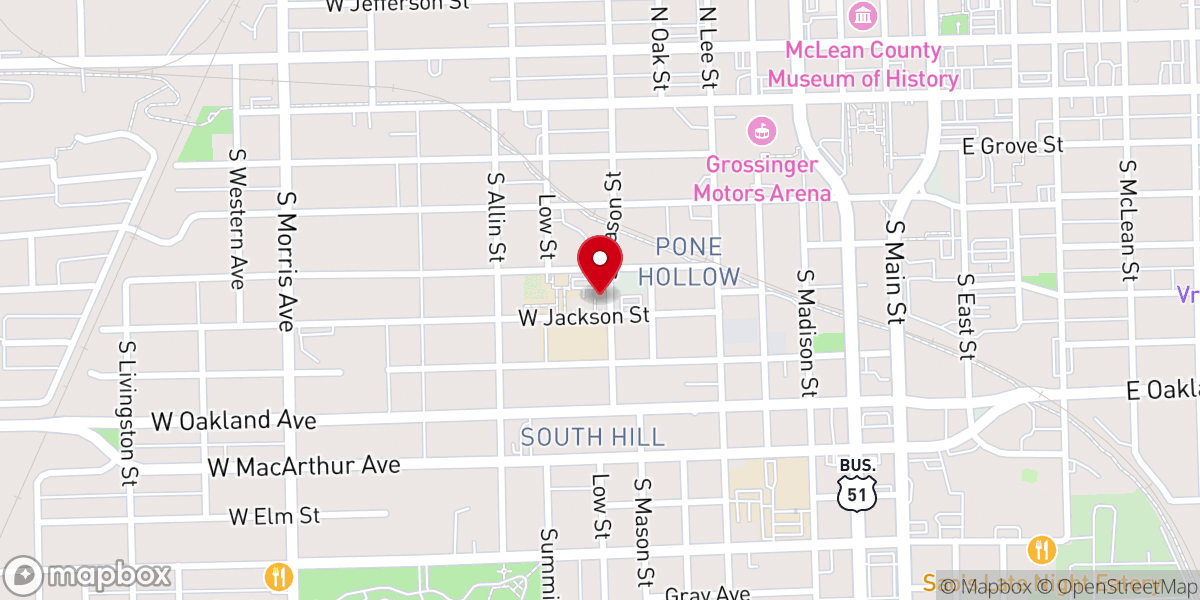 Map showing location of Saint Mary's Roman Catholic Church