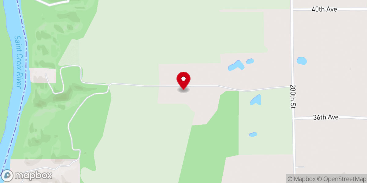 Map showing location of CedarBend Church