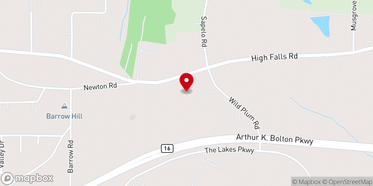 Map showing location of Believers Baptist Church