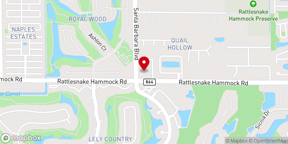 Map showing location of Shepherd of the Glades Lutheran Church