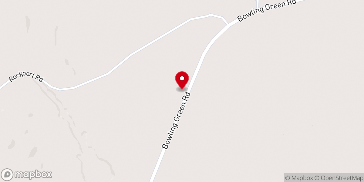 Map showing location of Lower Shady Grove Church